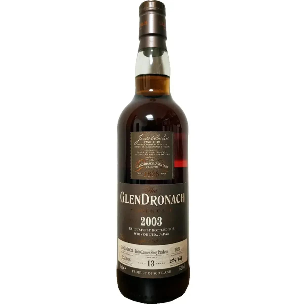 Glendronach 13 Years Old 2003 Single Cask Nr.1824
