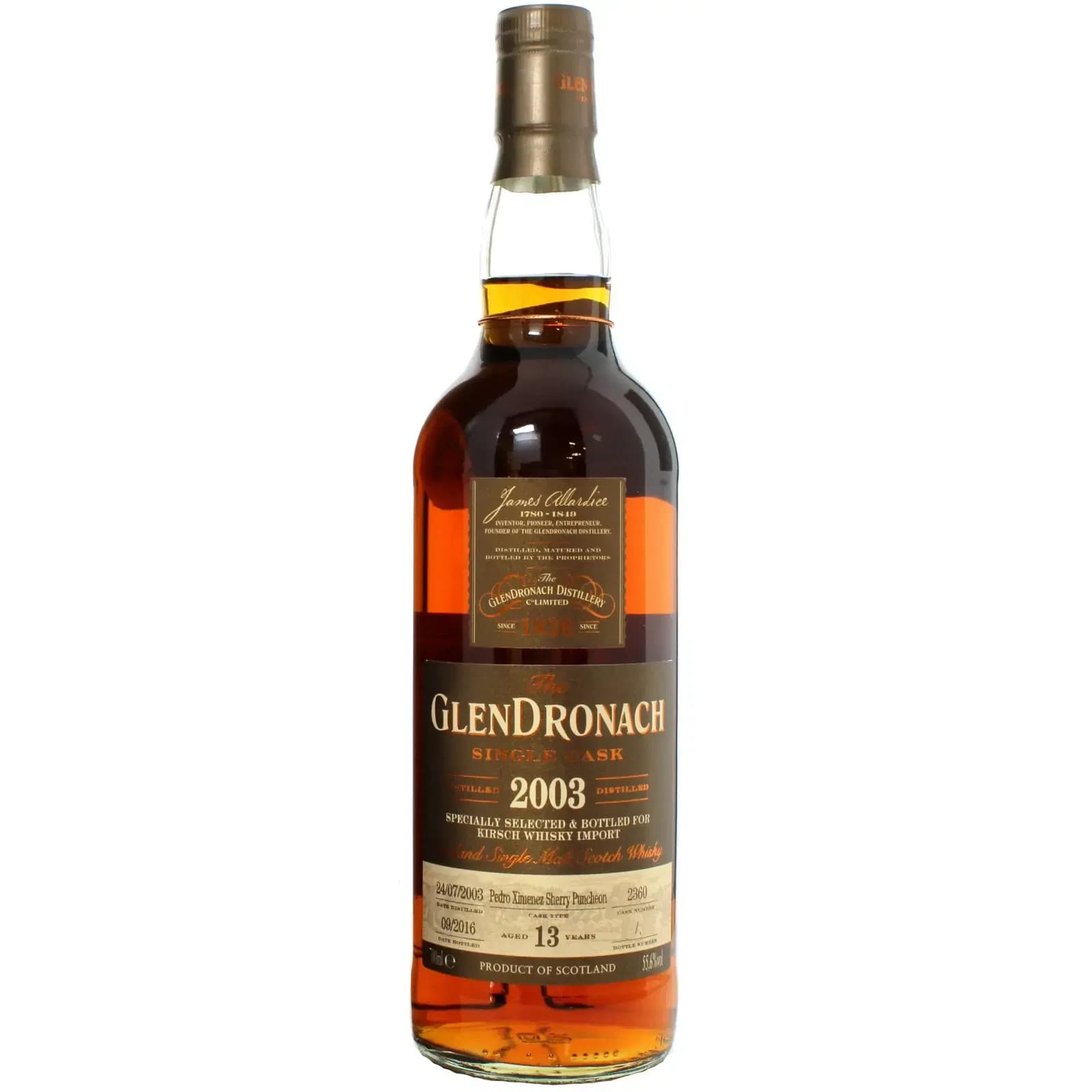 Glendronach 13 Years Old 2003 Single Cask Nr.2360