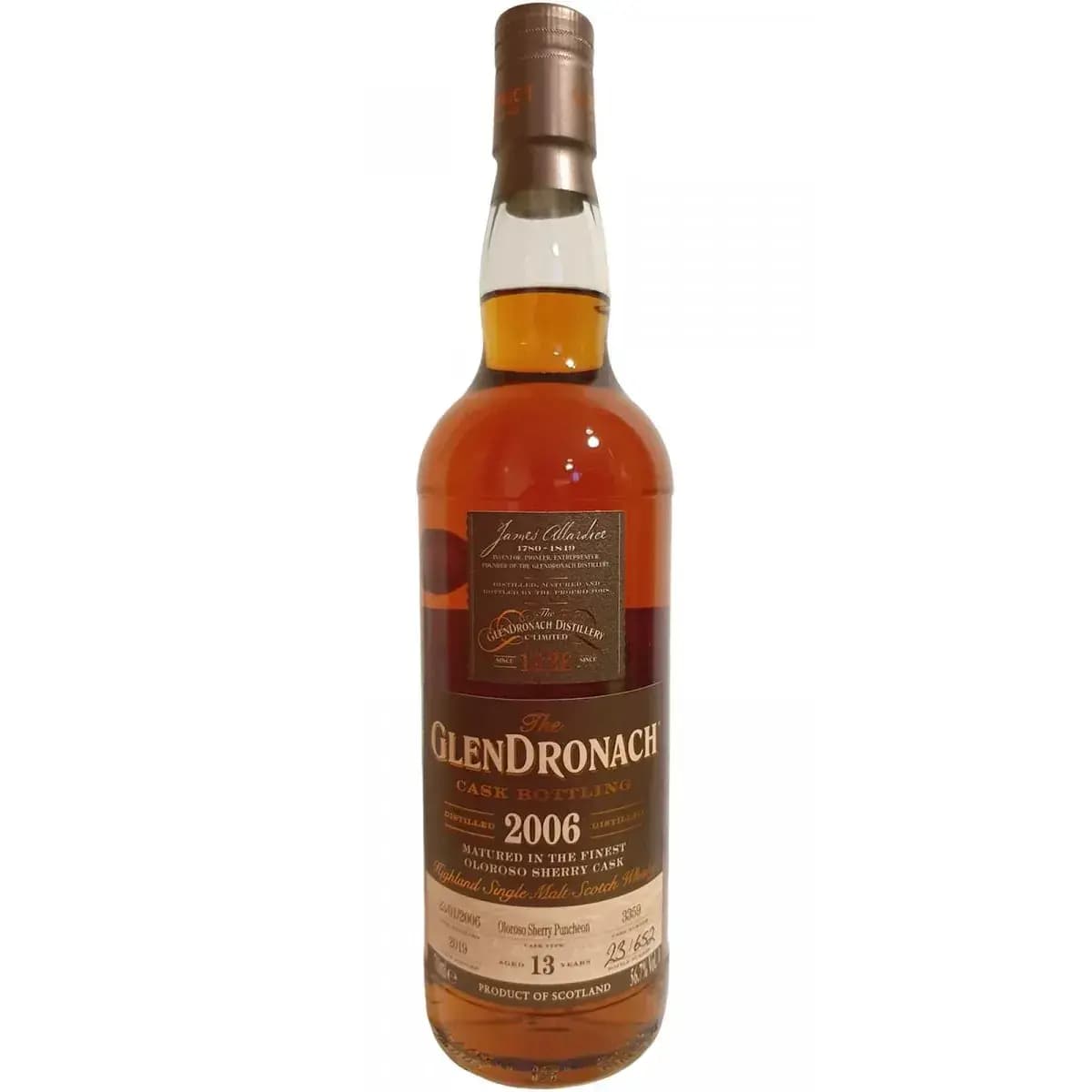 Glendronach 13 Years Old 2006 Cask Bottling- Batch 17 Cask Nr.3359