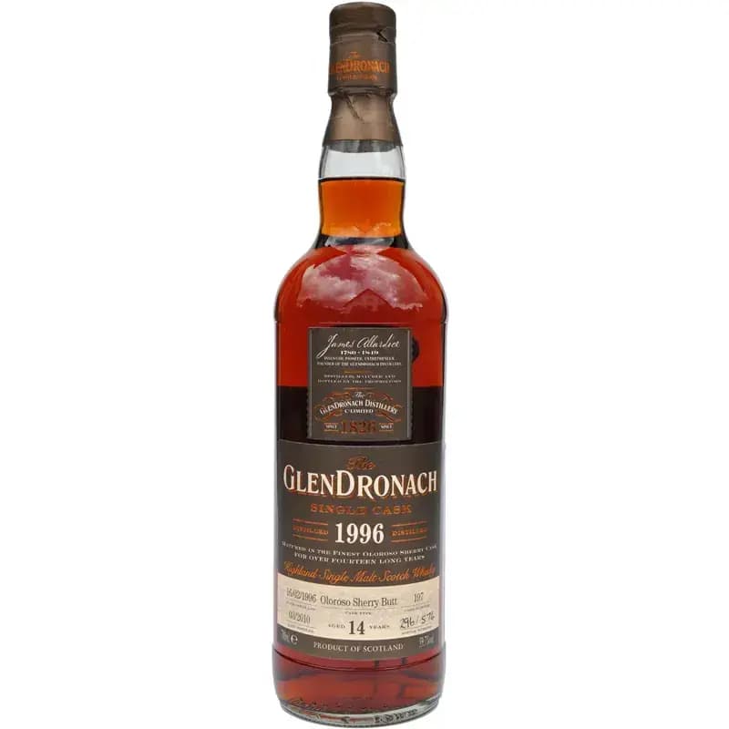 Glendronach 14 Years Old 1996 Available Only At The Distillery Cask Nr.197