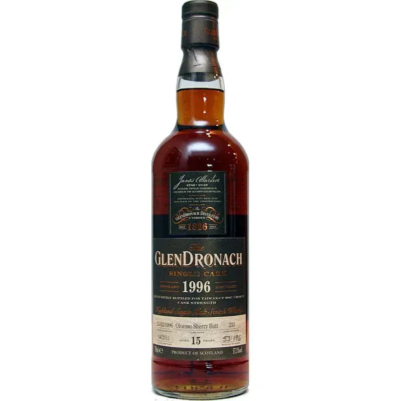 Glendronach 15 Years Old 1996 Single Cask Nr.233