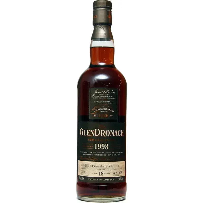 Glendronach 18 Years Old 1993 Single Cask - Batch 5 Nr.1