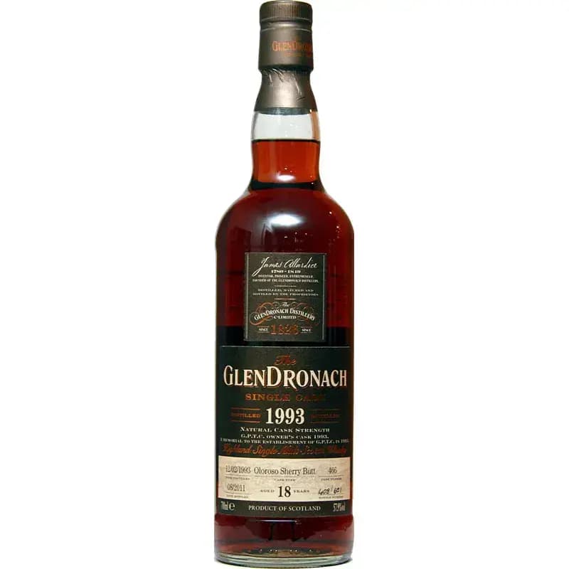 Glendronach 18 Years Old 1993 Single Cask Nr.466