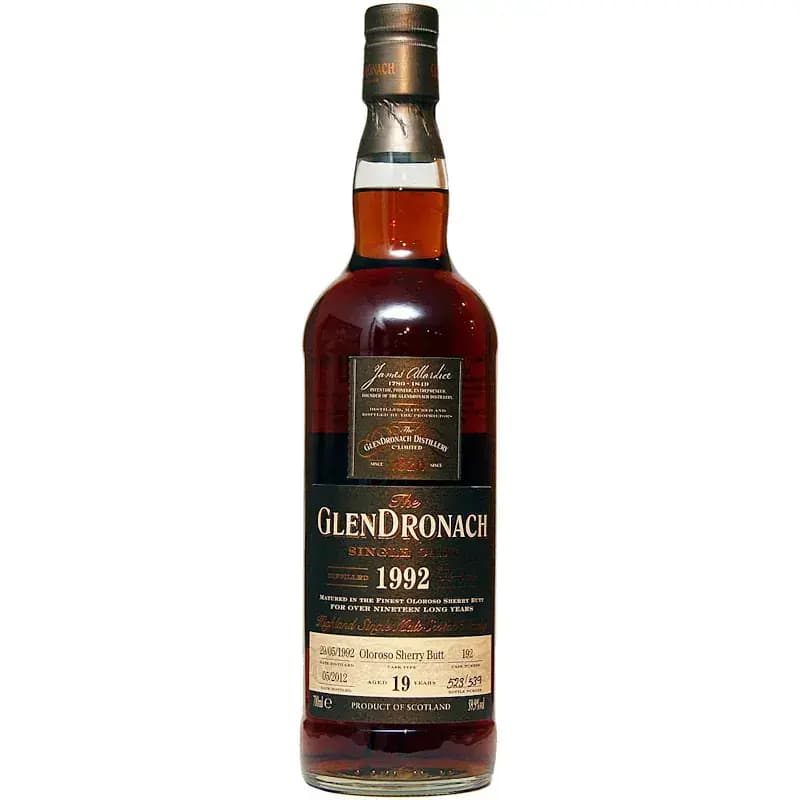 Glendronach 19 Years Old 1992 Single Cask Nr.192