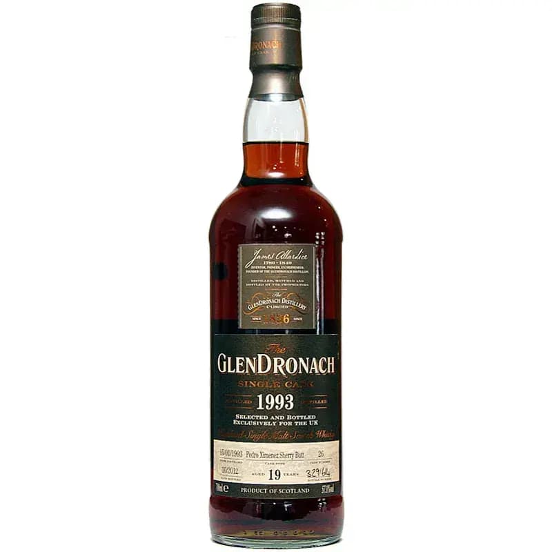 Glendronach 19 Years Old 1993 Single Cask Nr.26