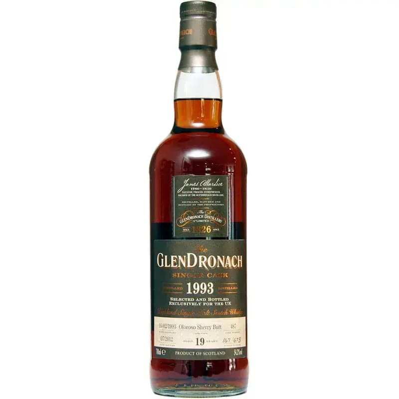 Glendronach 19 Years Old 1993 Single Cask Nr.487