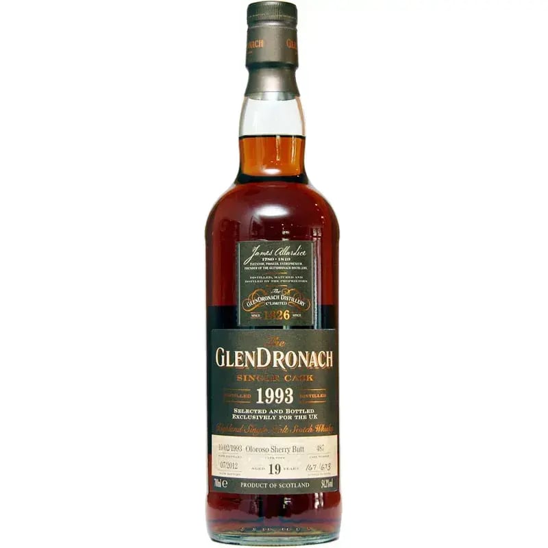 Glendronach 19 Years Old 1993 Single Cask Nr.487