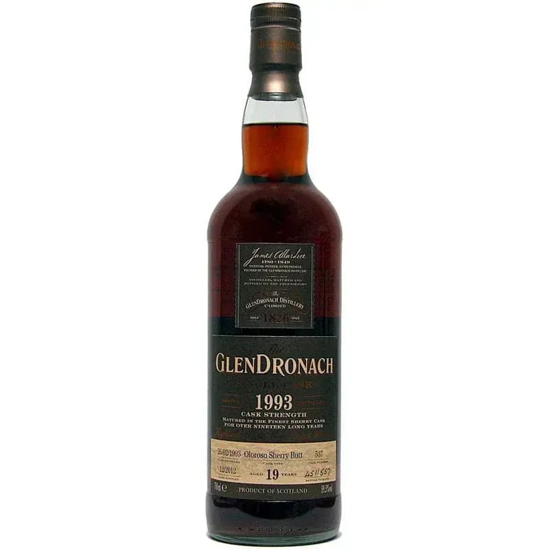 Glendronach 19 Years Old 1993 Single Cask Nr.537