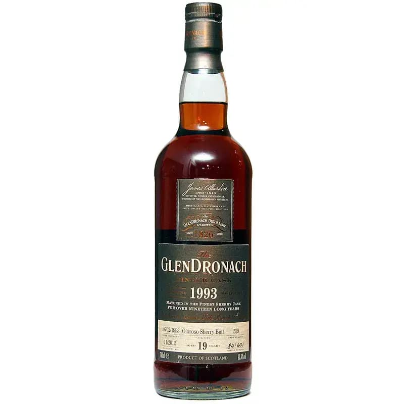 Glendronach 19 Years Old 1993 Single Cask Nr.539