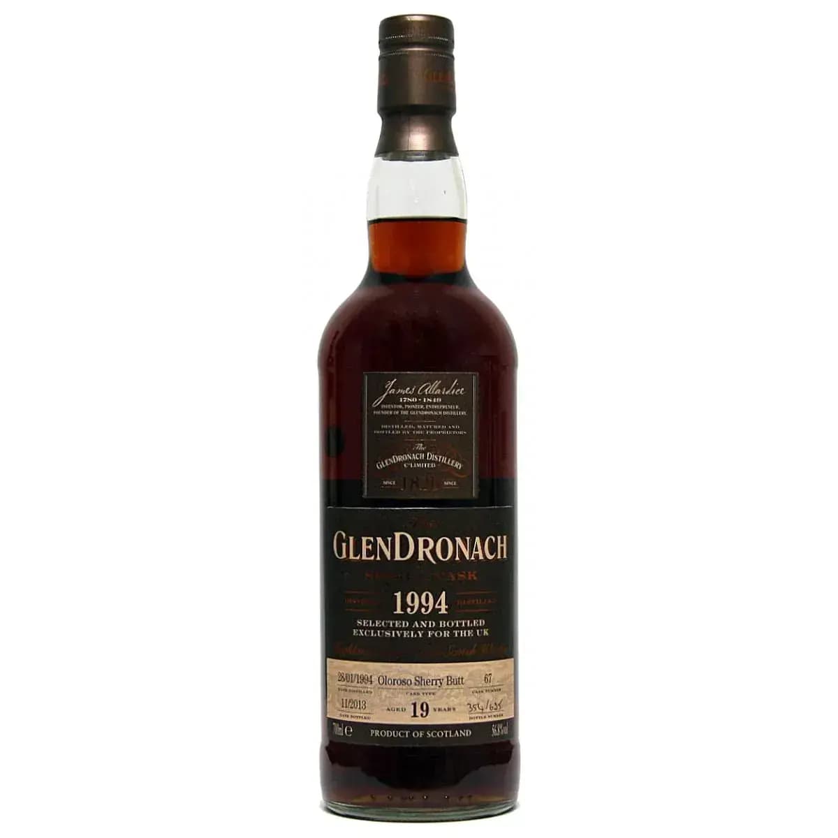 Glendronach 19 Years Old 1994 Single Cask Nr.67