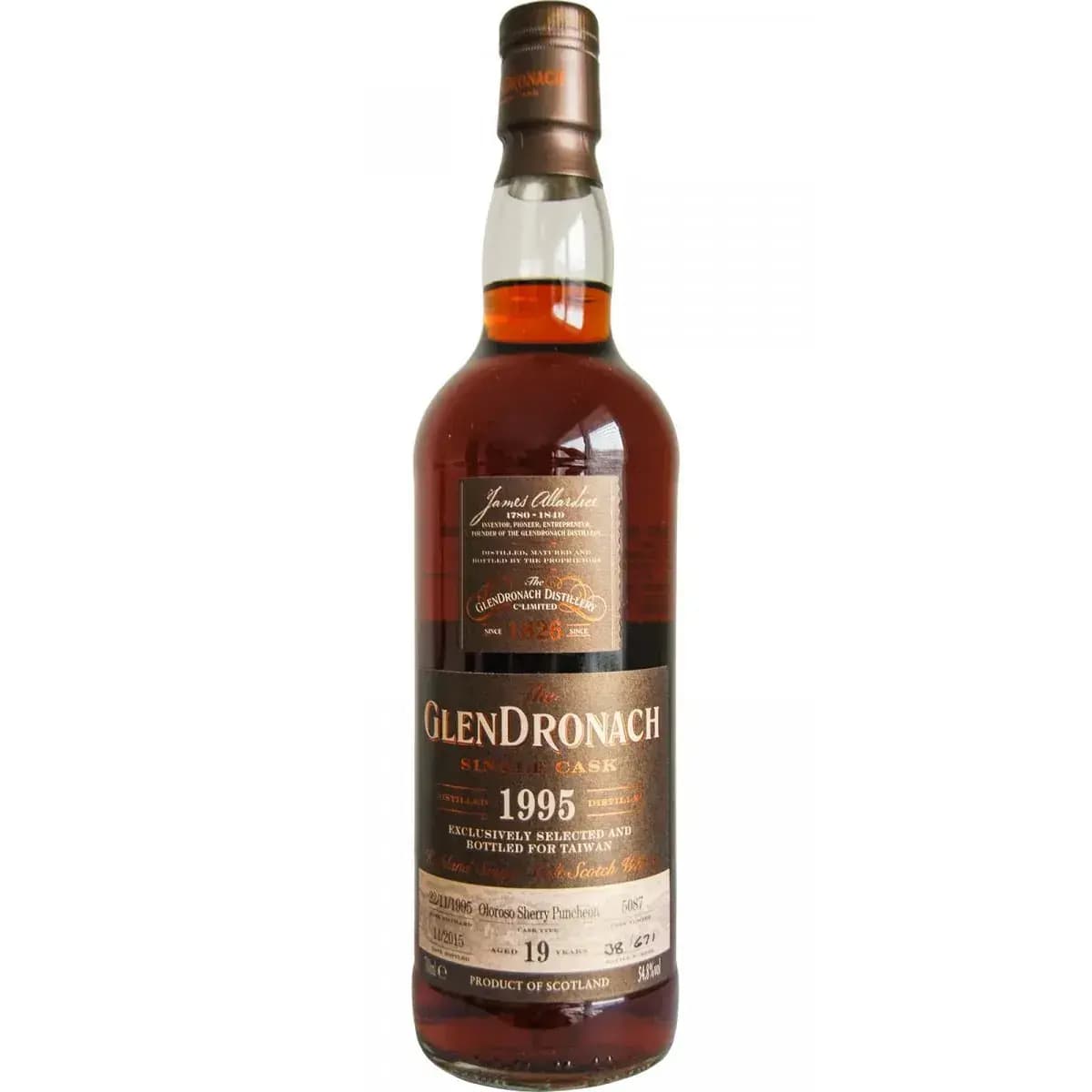 Glendronach 19 Years Old 1995 Single Cask Nr.5087