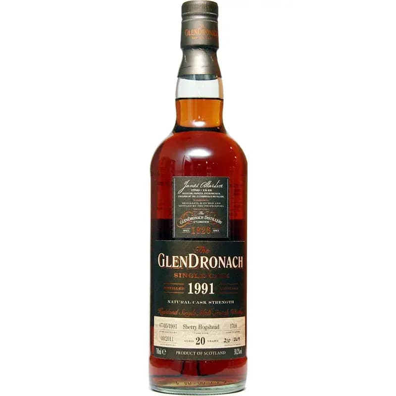 Glendronach 20 Years Old 1991 Single Cask Nr.1708