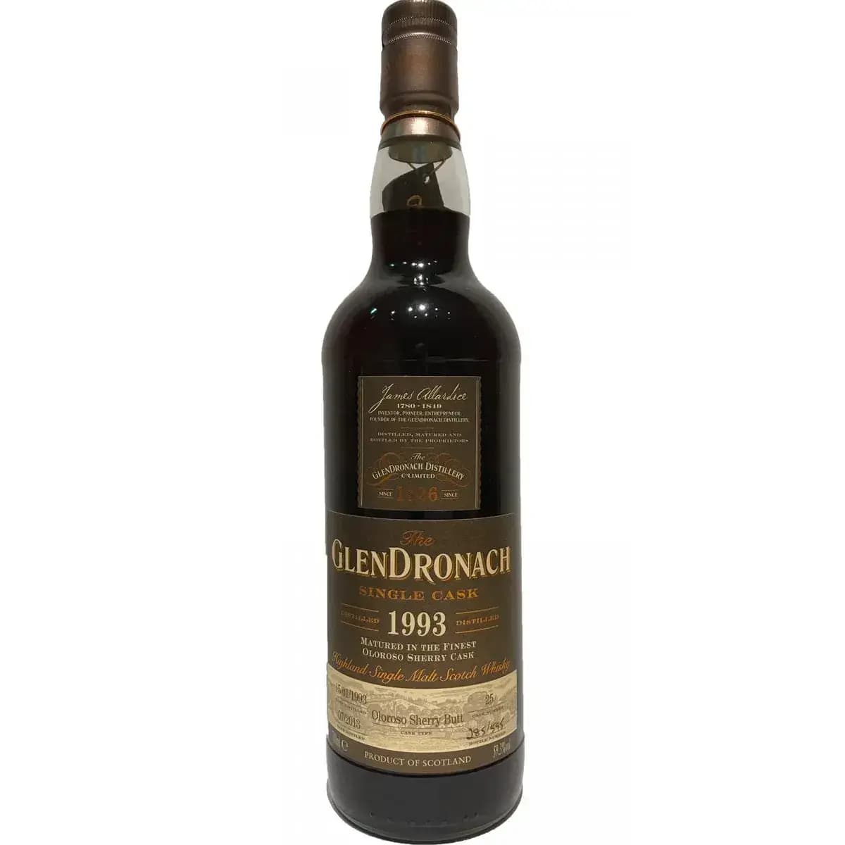 Glendronach 20 Years Old 1993 Single Cask Nr.25