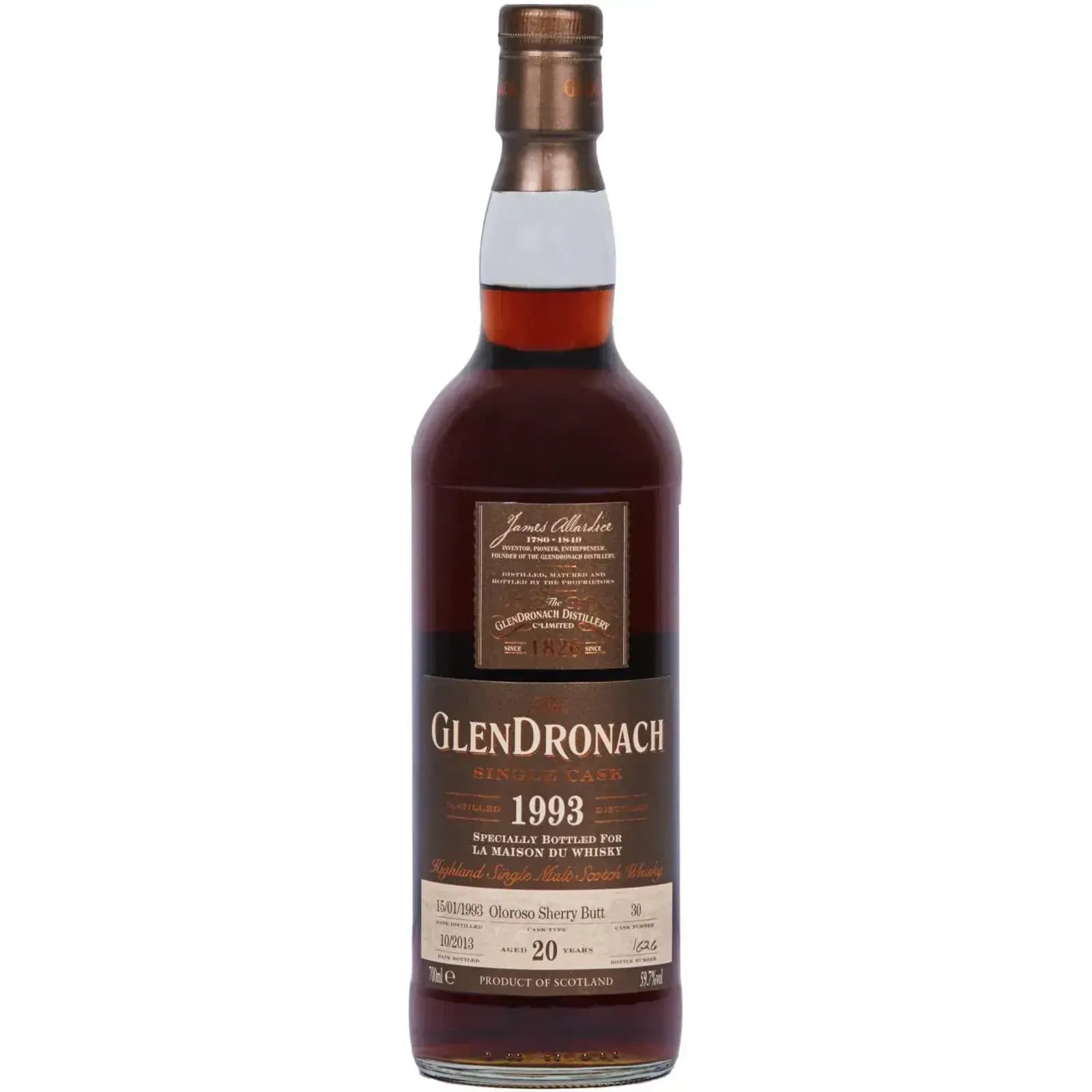 Glendronach 20 Years Old 1993 Single Cask Nr.30