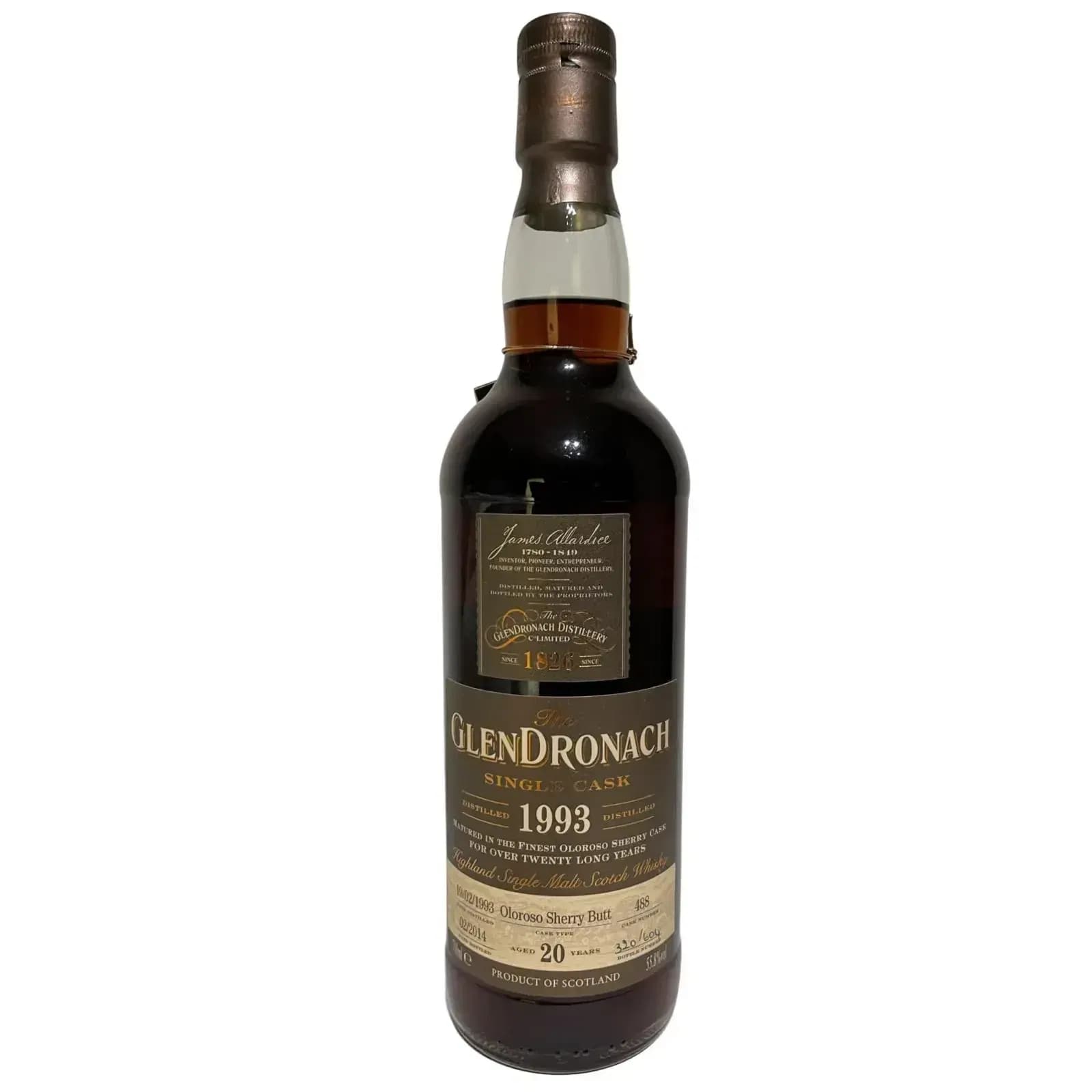 Glendronach 20 Years Old 1993 Single Cask Nr.488
