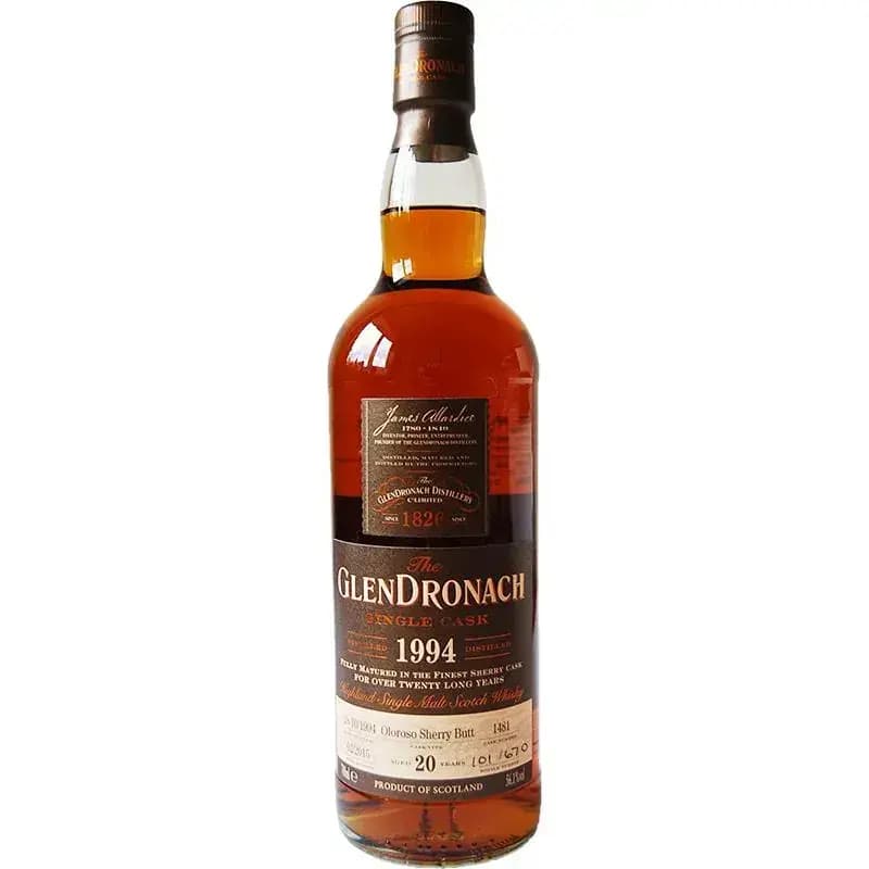 Glendronach 20 Years Old 1994 Single Cask Nr.1481