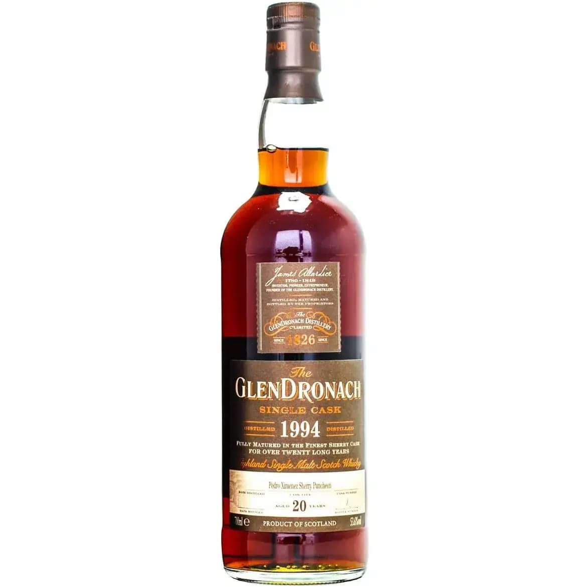Glendronach 20 Years Old 1994 Single Cask Nr.1500