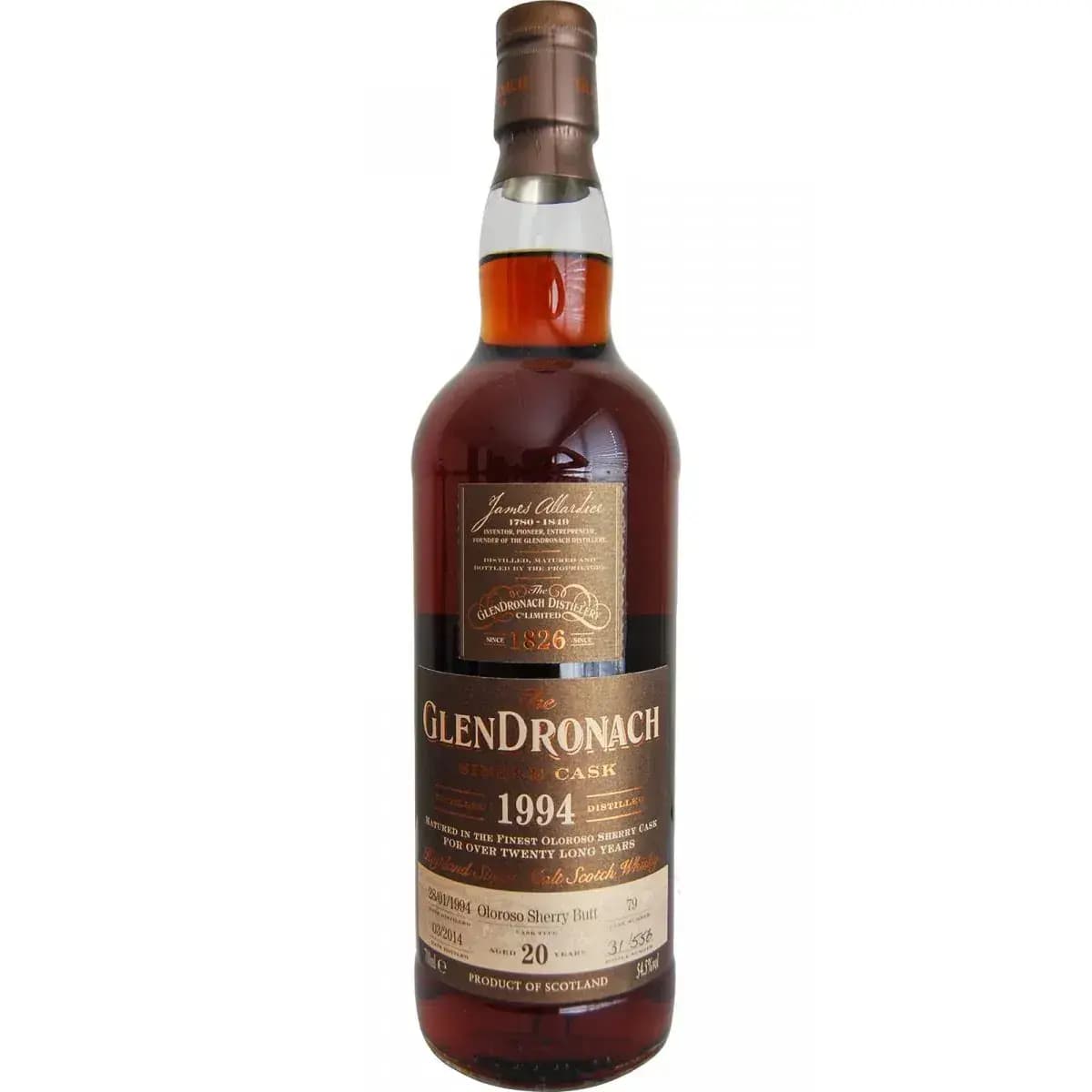 Glendronach 20 Years Old 1994 Single Cask Nr.79