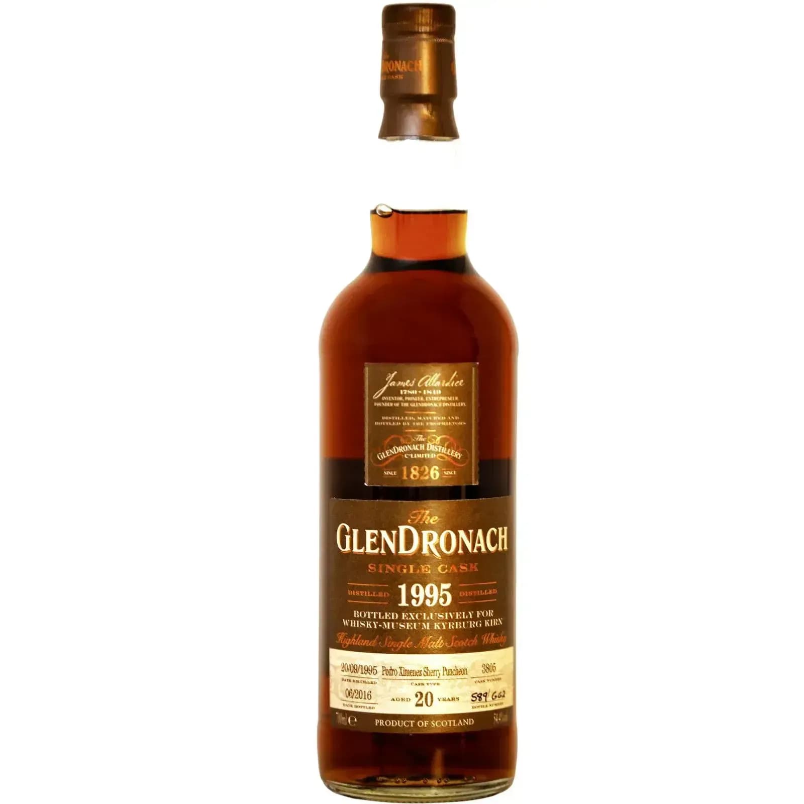 Glendronach 20 Years Old 1995 Single Cask Nr.3805