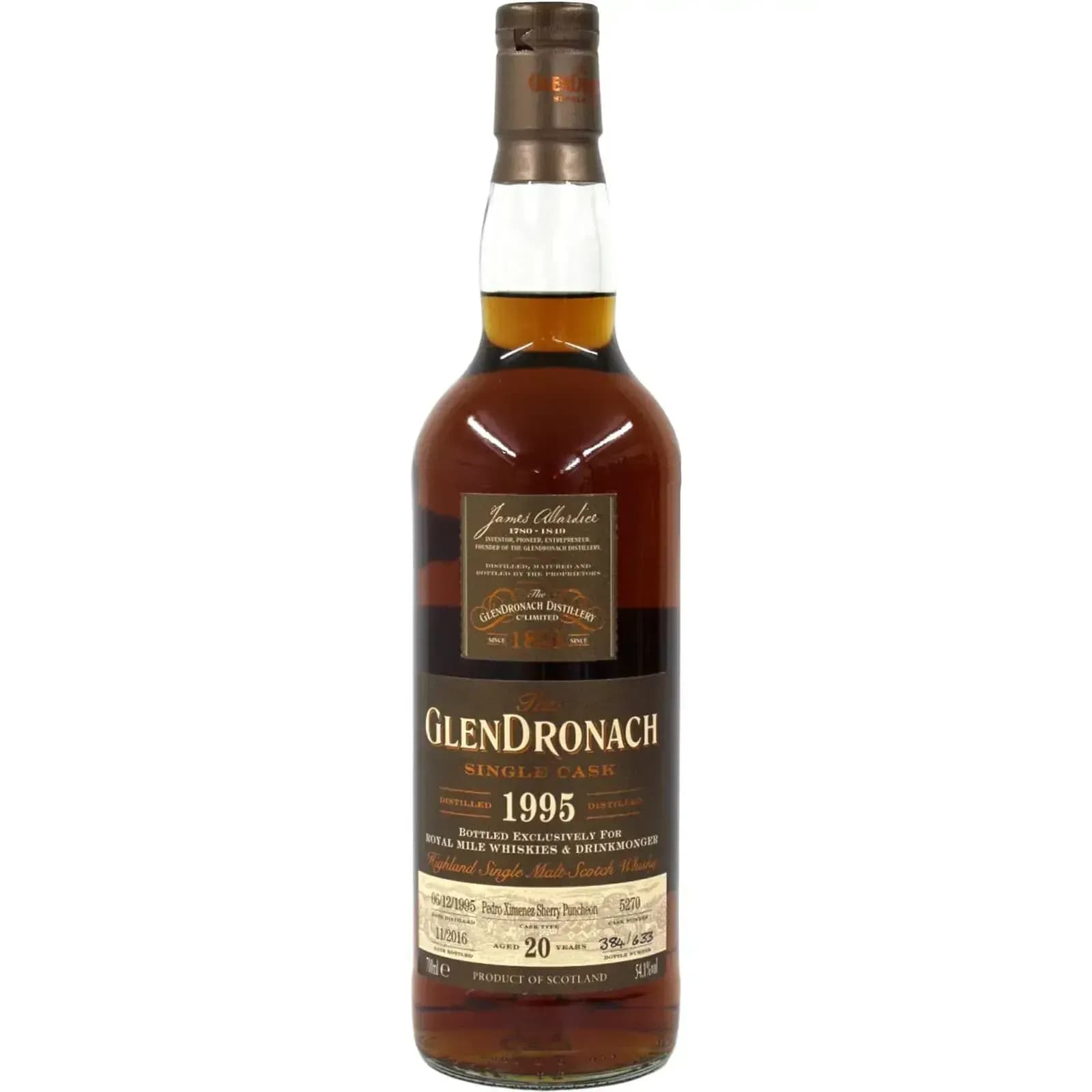 Glendronach 20 Years Old 1995 Single Cask Nr.5270