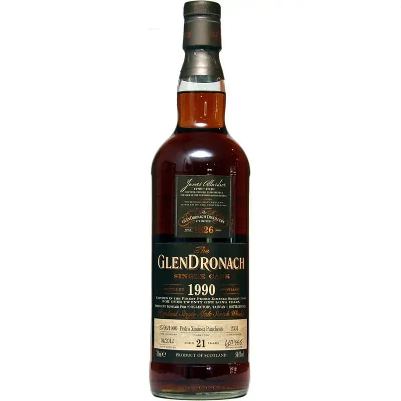 Glendronach 21 Years Old 1990 Single Cask Nr.2331
