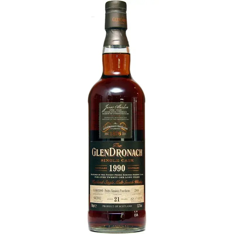Glendronach 21 Years Old 1990 Single Cask Nr.2969