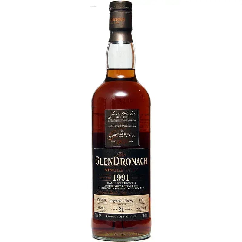 Glendronach 21 Years Old 1991 Single Cask Nr.1707