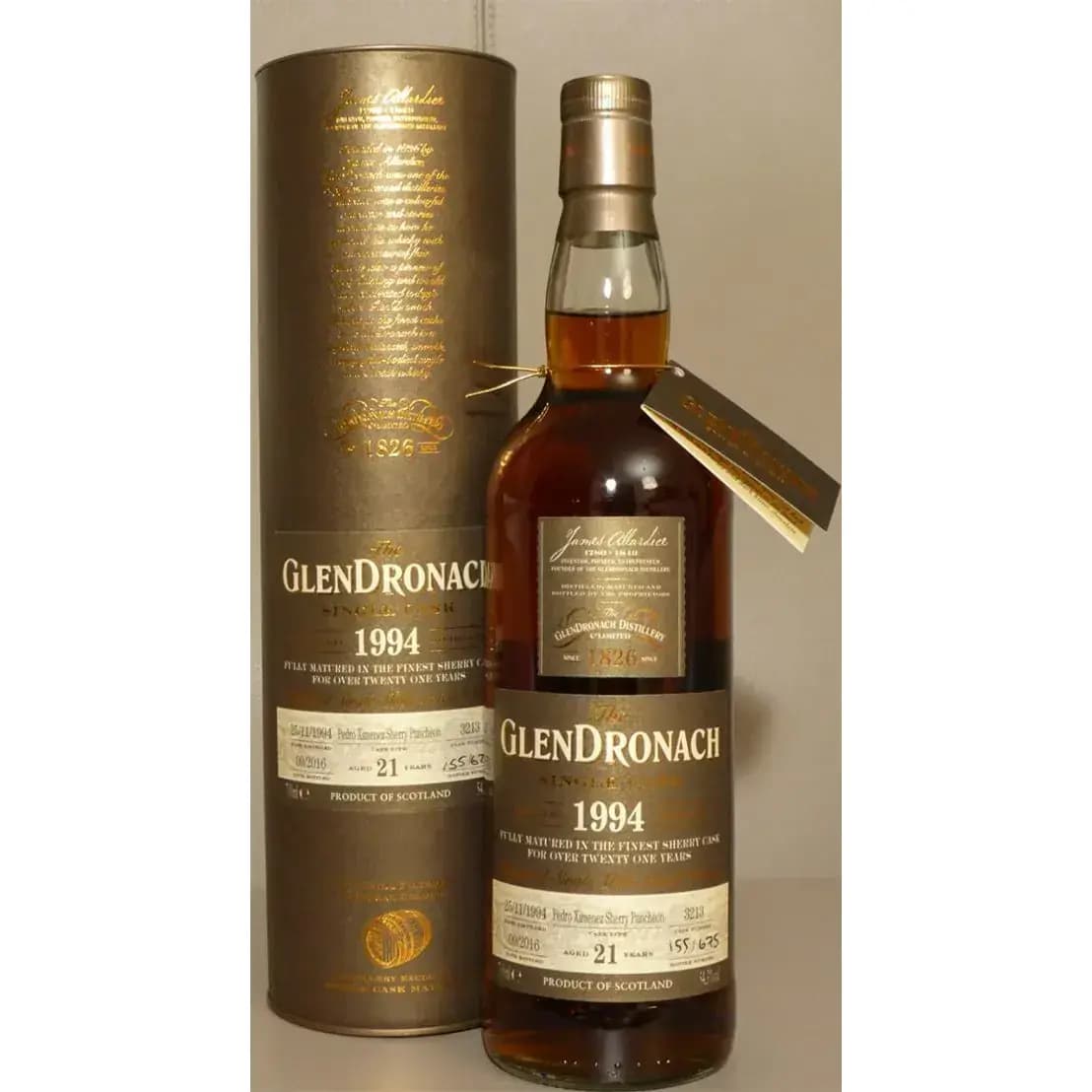 Glendronach 21 Years Old 1994 Single Cask Nr.3213