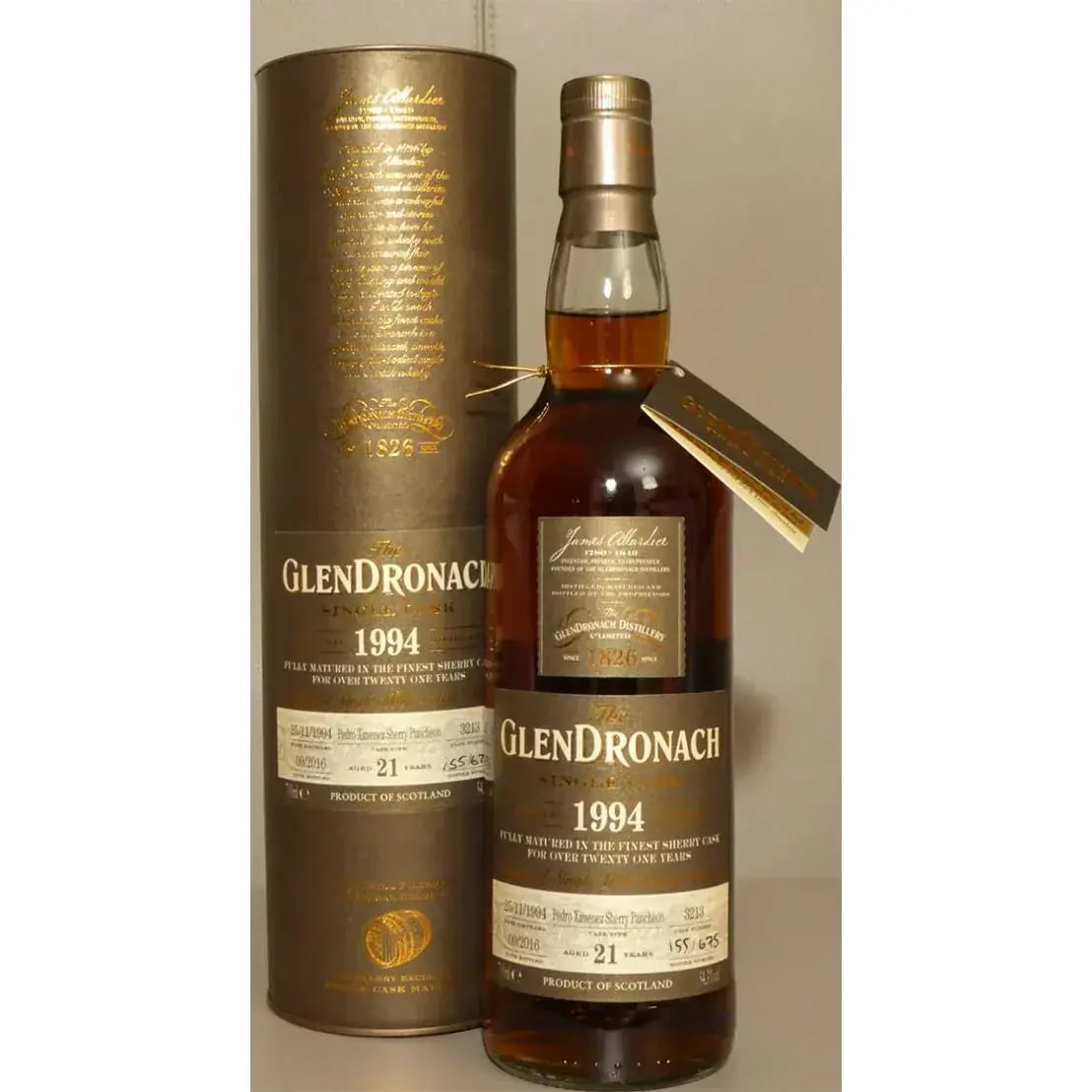 Glendronach 21 Years Old 1994 Single Cask Nr.3213