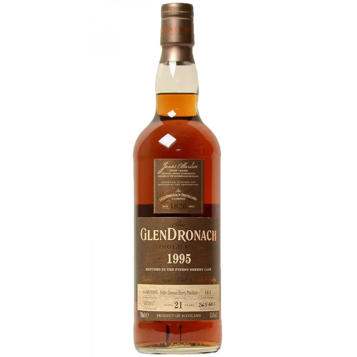 Glendronach 21 Years Old 1995 Single Cask - Batch 15 Nr.4418