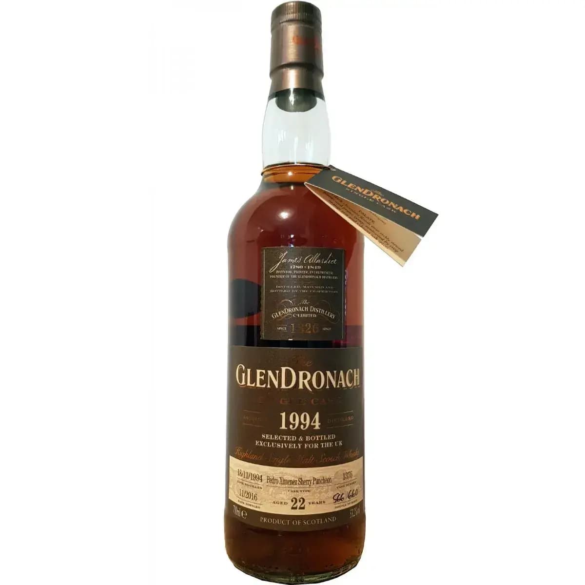 Glendronach 22 Years Old 1994 Single Cask Nr.1376