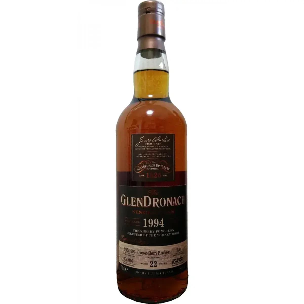 Glendronach 22 Years Old 1994 Single Cask Nr.320