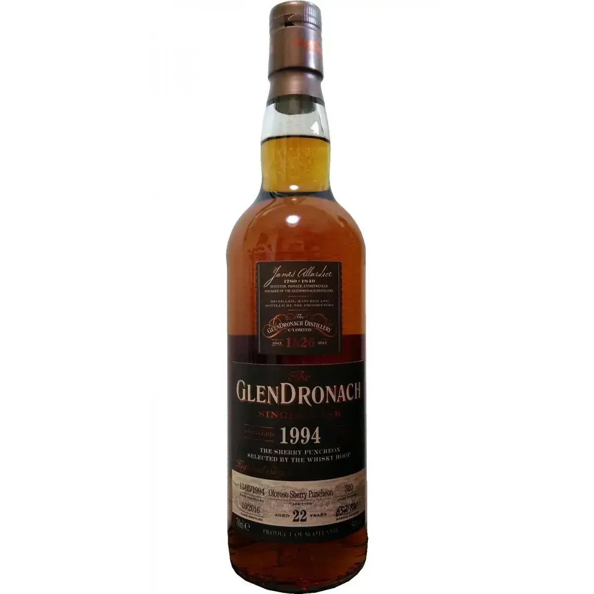 Glendronach 22 Years Old 1994 Single Cask Nr.320