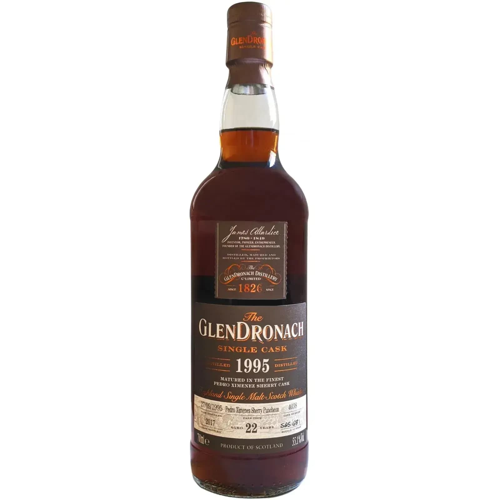 Glendronach 22 Years Old 1995 Single Cask - Batch 16 Nr.4038