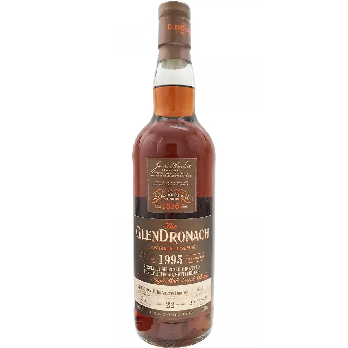 Glendronach 22 Years Old 1995 Single Cask Nr.3042