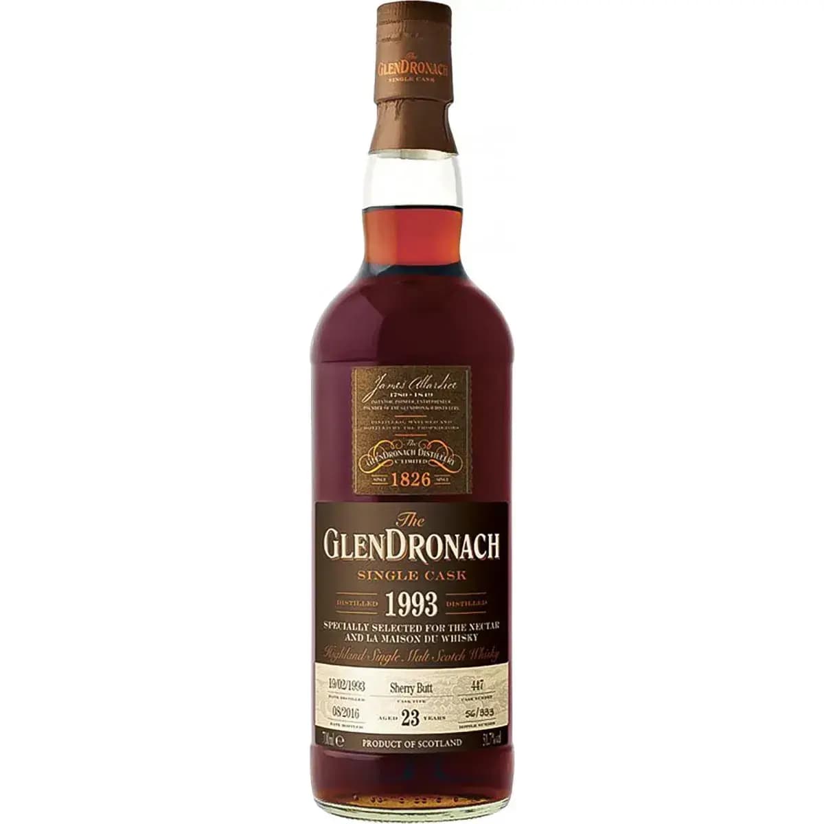 Glendronach 23 Years Old 1993 Single Cask Nr.447