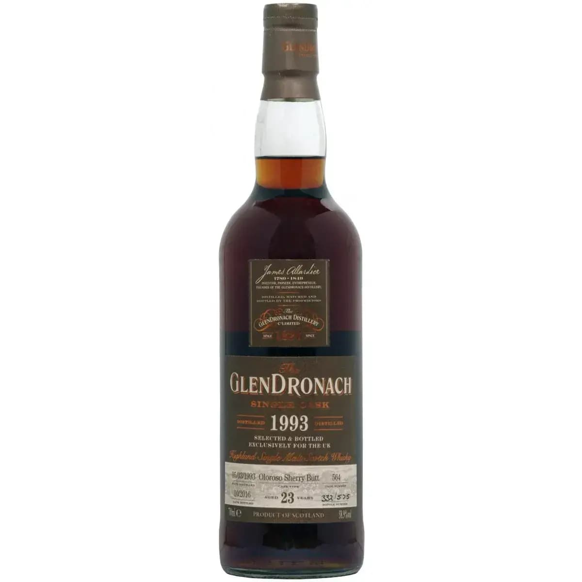 Glendronach 23 Years Old 1993 Single Cask Nr.564