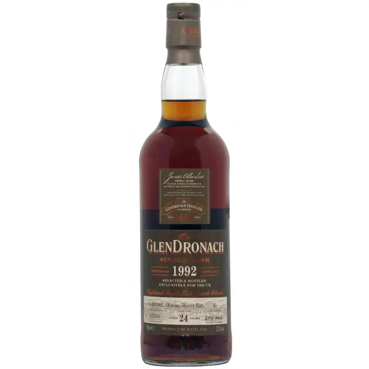 Glendronach 24 Years Old 1992 Single Cask Nr.43