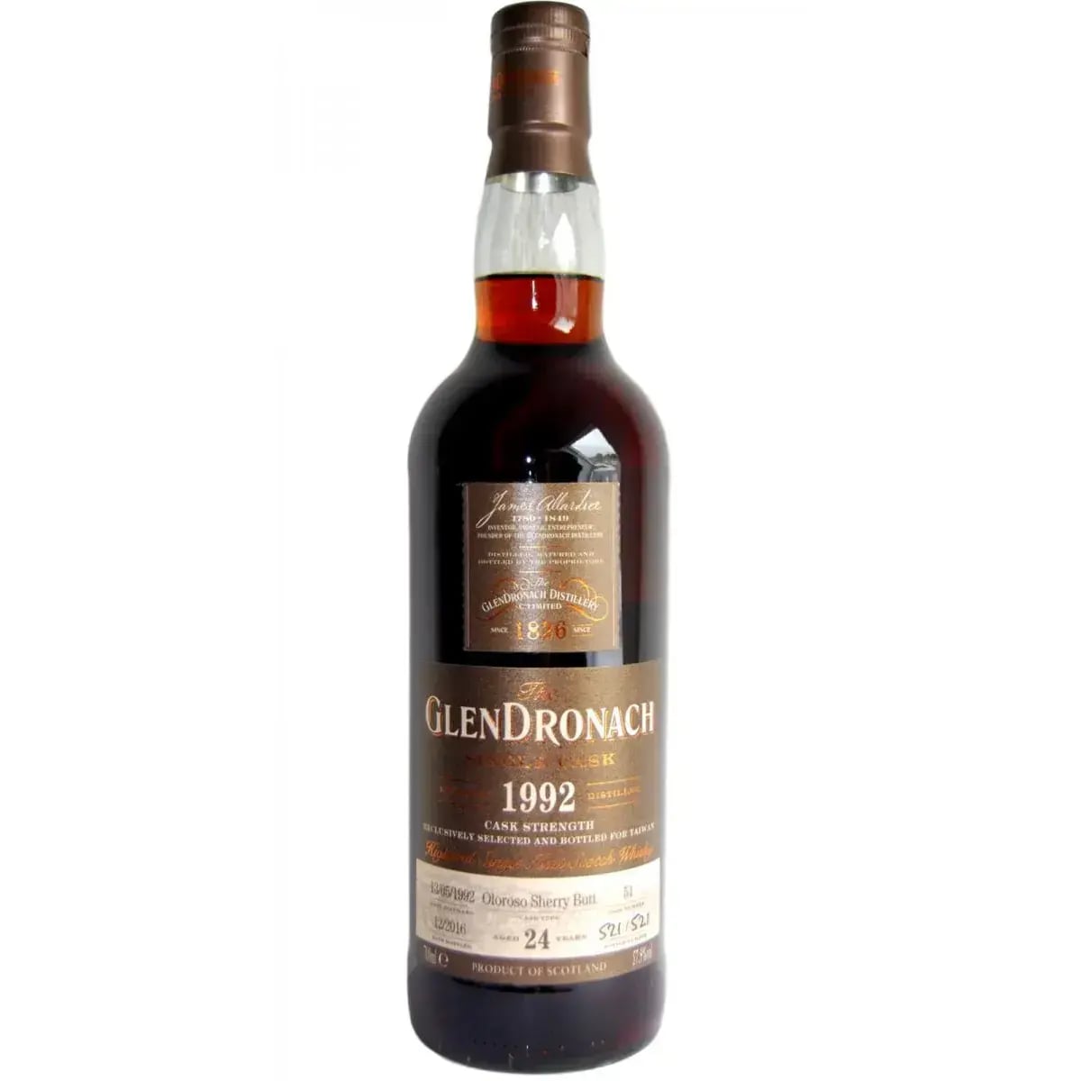 Glendronach 24 Years Old 1992 Single Cask Nr.51