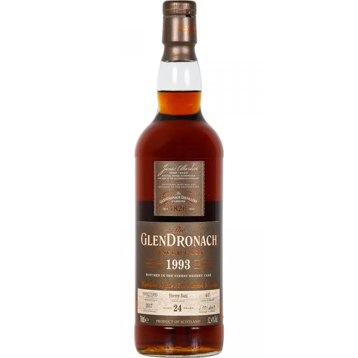 Glendronach 24 Years Old 1993 Single Cask - Batch 16 Nr.445