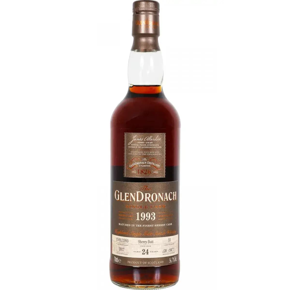 Glendronach 24 Years Old 1993 Single Cask - Batch 16 Nr.55