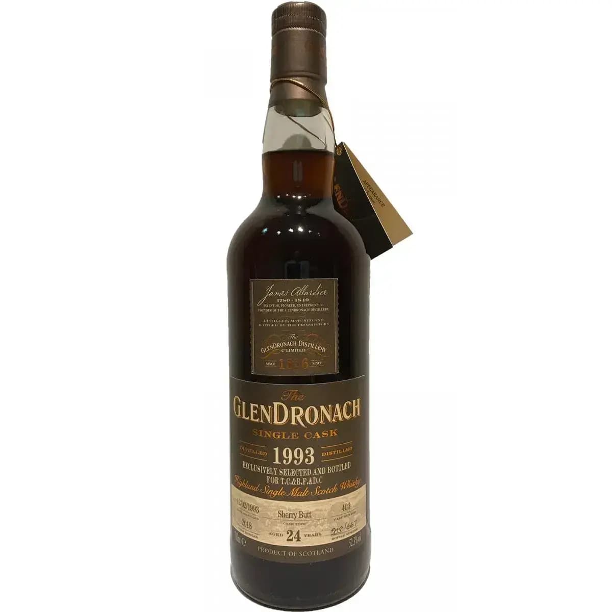 Glendronach 24 Years Old 1993 Single Cask Nr.403