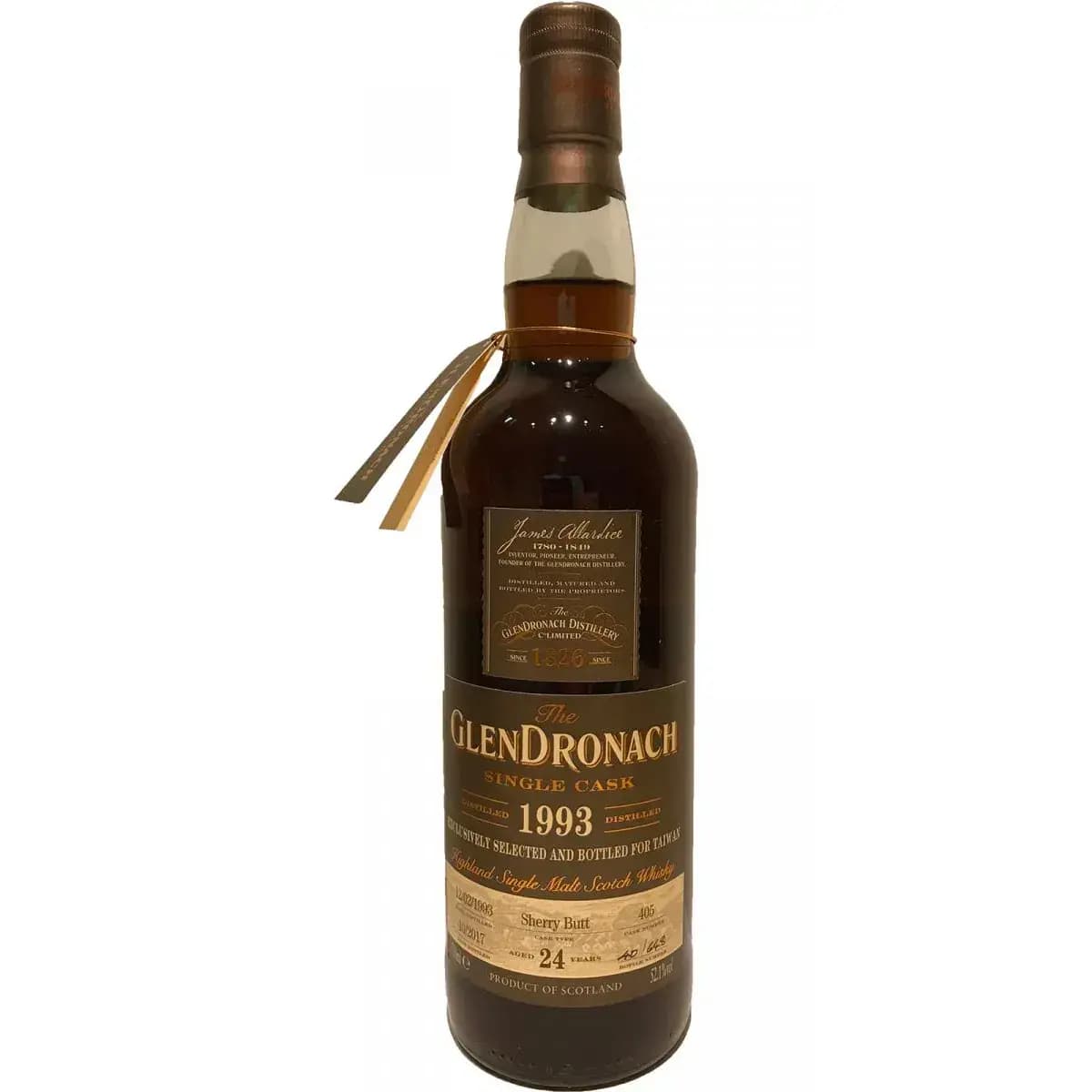 Glendronach 24 Years Old 1993 Single Cask Nr.405