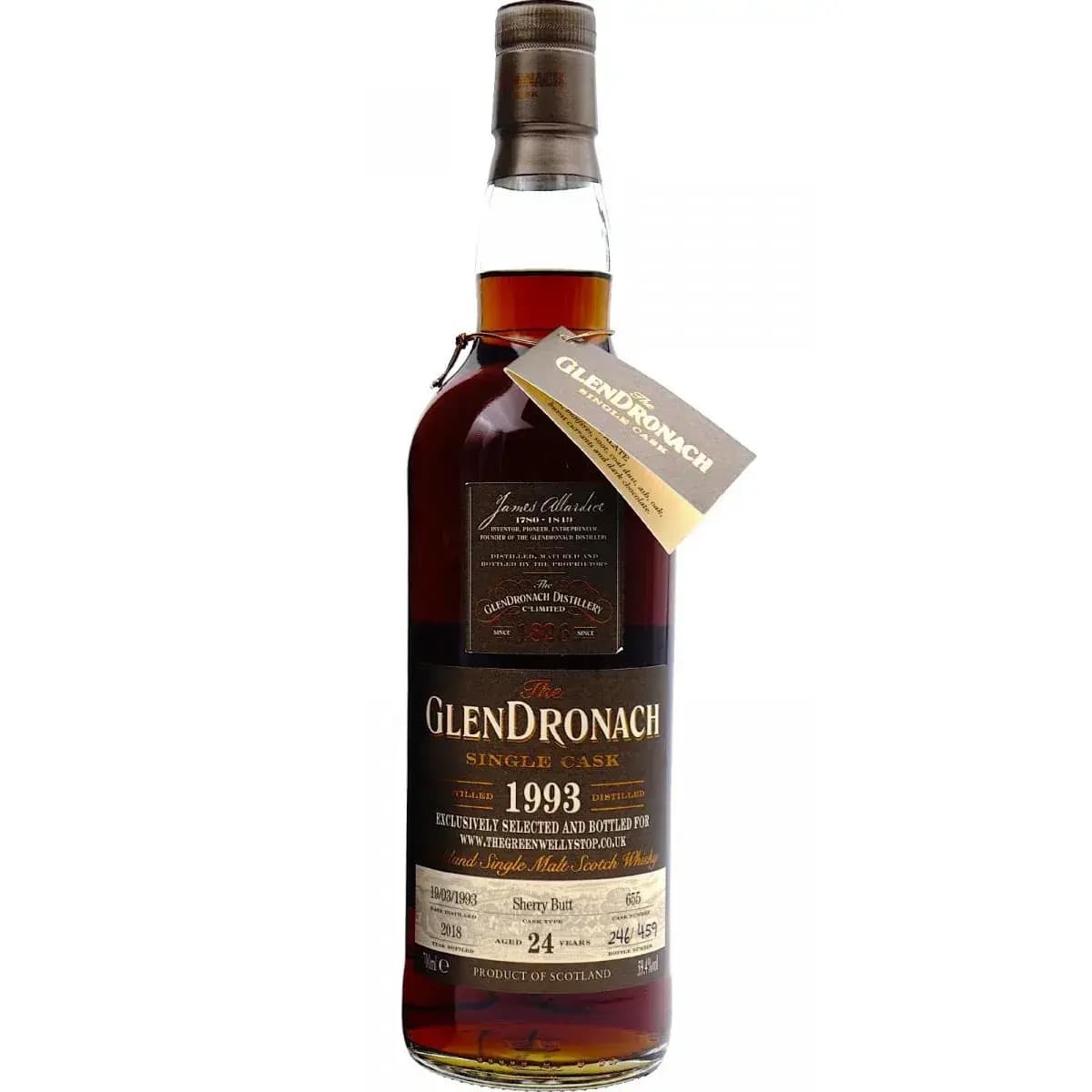 Glendronach 24 Years Old 1993 Single Cask Nr.655
