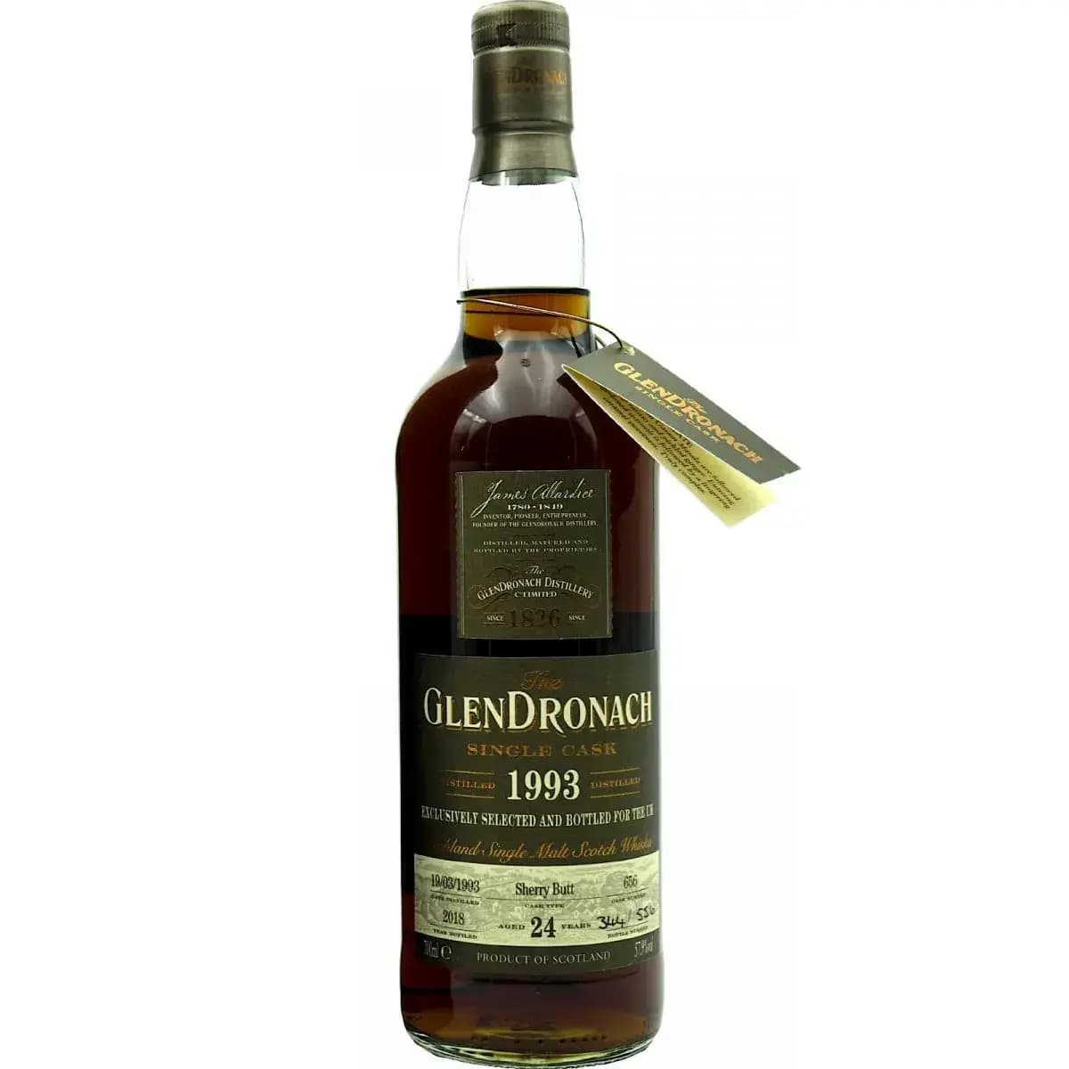 Glendronach 24 Years Old 1993 Single Cask Nr.656