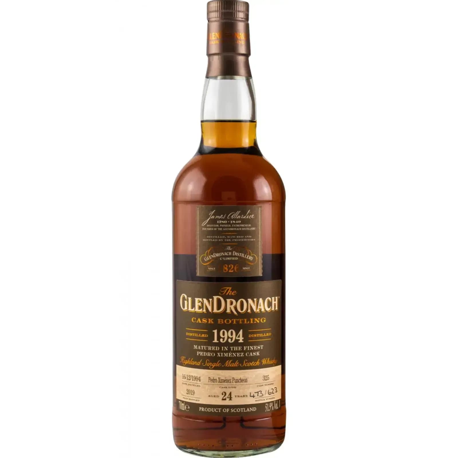 Glendronach 24 Years Old 1994 Cask Bottling - Batch 17 Cask Nr.325