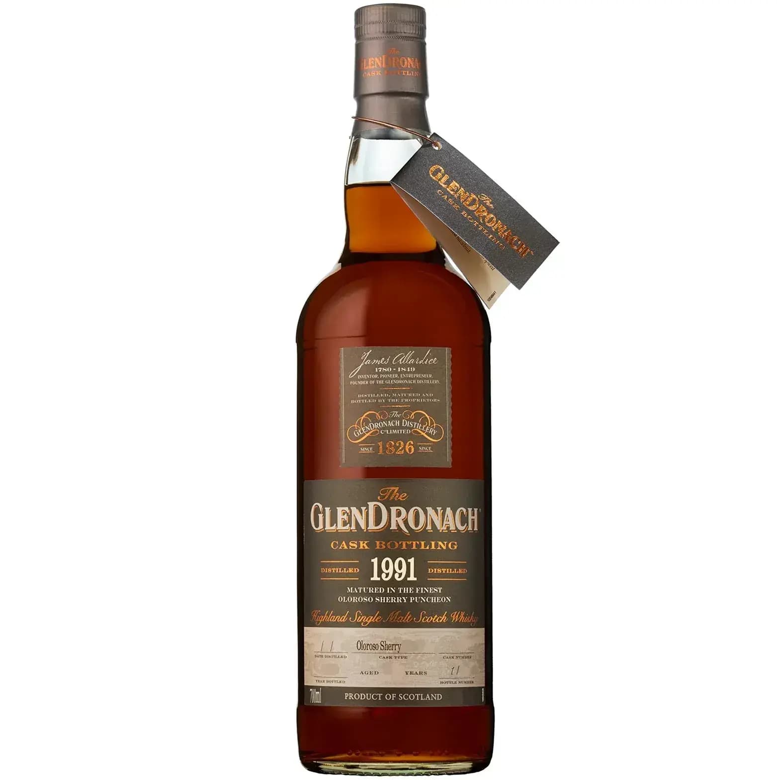 Glendronach 25 Years Old 1991 Single Cask Nr.2411