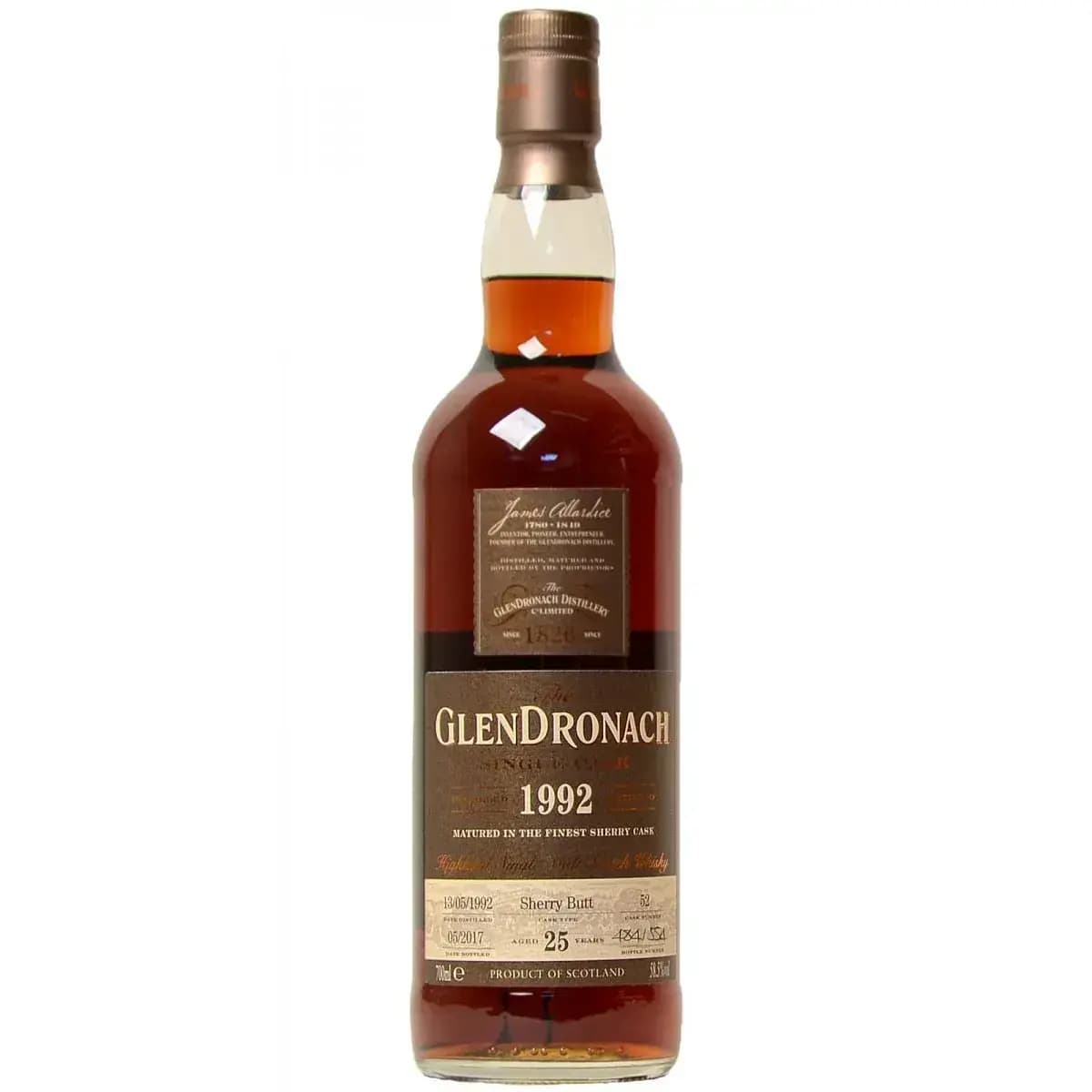Glendronach 25 Years Old 1992 Single Cask - Batch 15 Nr.52
