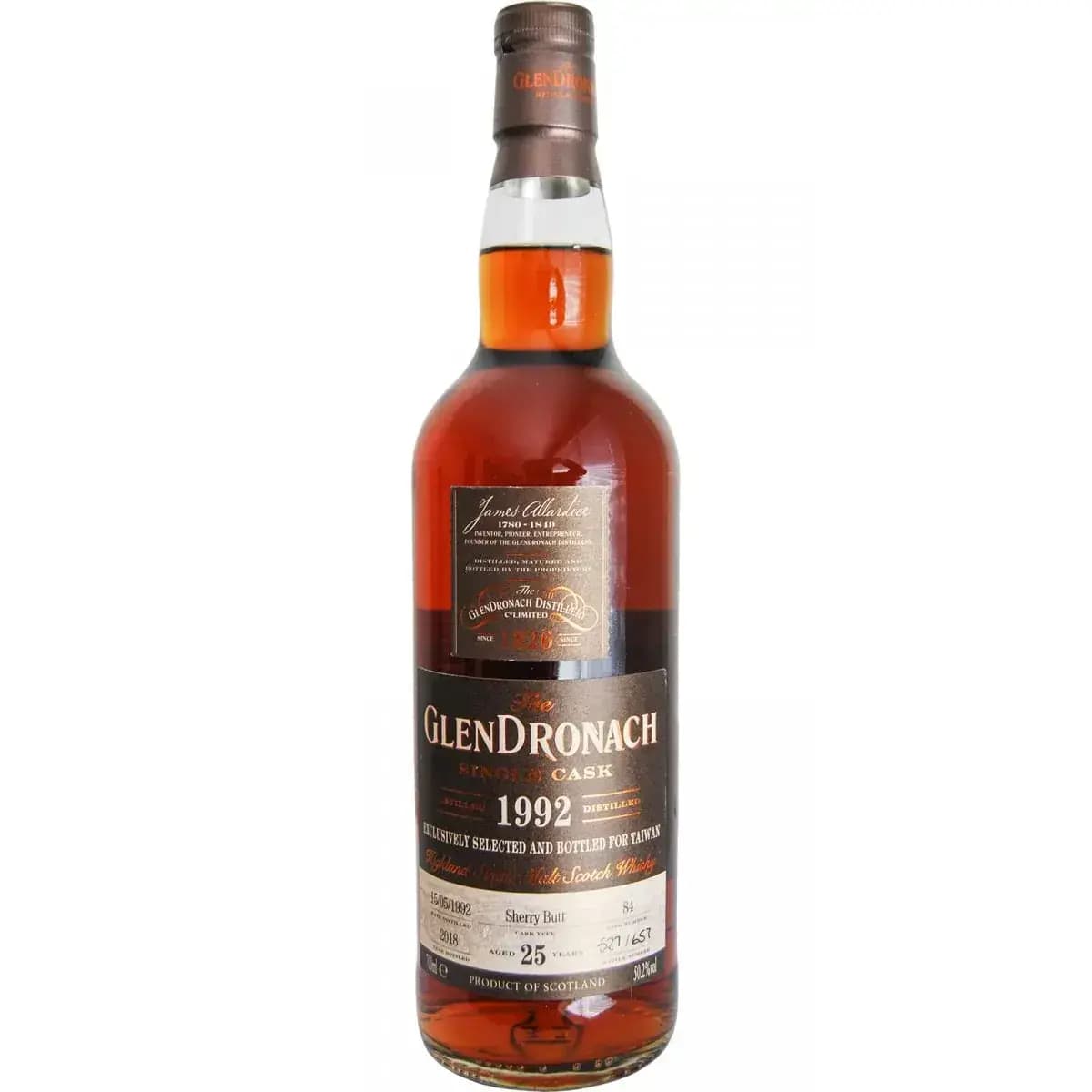 Glendronach 25 Years Old 1992 Single Cask Nr.84
