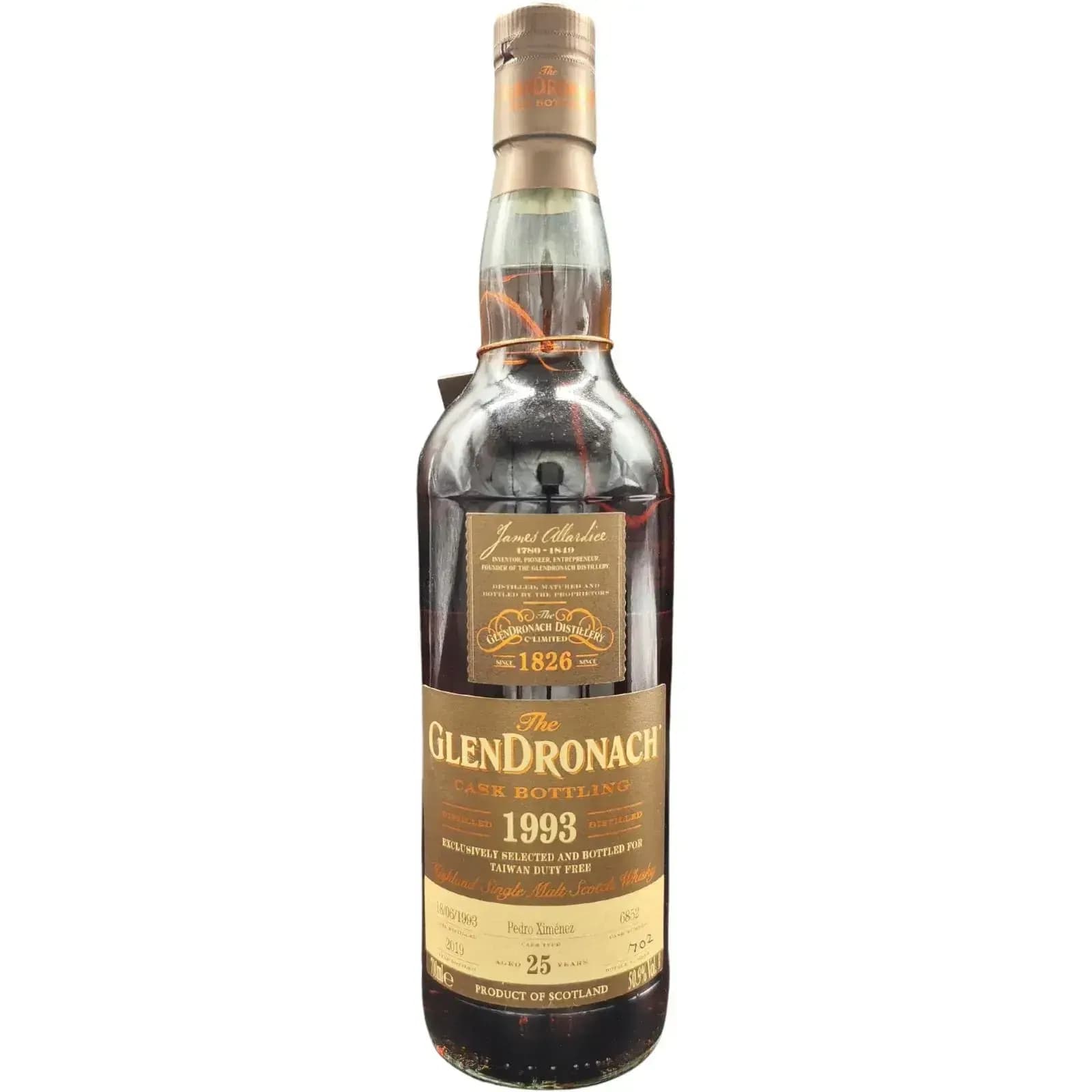 Glendronach 25 Years Old 1993 Cask Bottling Nr.6852